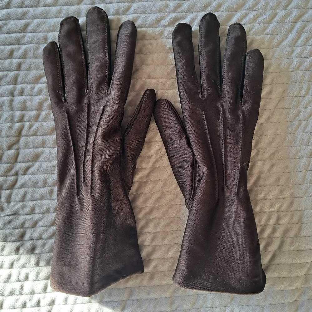 Thinsulate Vintage Style Chic Brown Winter Gloves Size OS